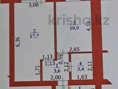 1-комнатная квартира · 42 м² · 4/10 этаж, Жамбыл за ~ 12.4 млн 〒 в Уральске