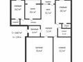 4-комнатная квартира · 170 м² · 3/5 этаж, мкр. Алтын орда, Ораза Татеулы 2а — Алтын орда 41в за 68 млн ₸ в Актобе — фото 9