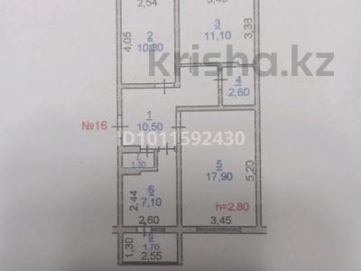 3-комнатная квартира · 60.8 м² · 3/5 этаж, мкр Аса 40 — Кайкармет за 19.5 млн ₸ в Таразе