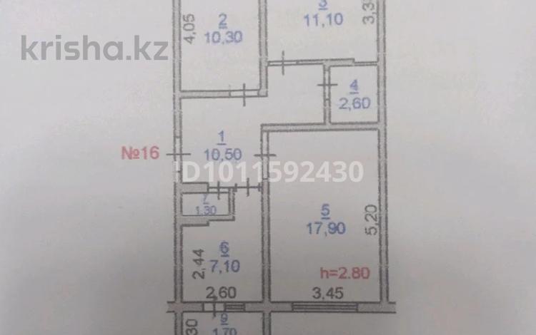 3-бөлмелі пәтер · 60.8 м² · 3/5 қабат, Аса ш/а. 40 — Кайкармет, бағасы: 19.5 млн ₸ в Таразе, мкр Аса — фото 2