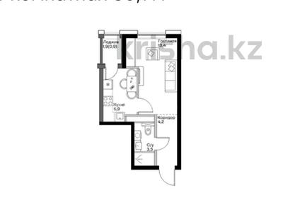 1-бөлмелі пәтер · 36 м² · 2/7 қабат, Естай 39/3, бағасы: 20 млн ₸ в 