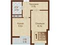 1-бөлмелі пәтер · 39.34 м², Нажимеденова 15/1, бағасы: ~ 19.3 млн ₸ в Астане, Сарайшык р-н — фото 3
