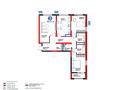 3-комнатная квартира · 100 м² · 3 этаж, Байтерекова за 63.3 млн ₸ в Шымкенте, Каратауский р-н