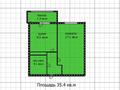 1-бөлмелі пәтер, 36 м², 8/14 қабат, Кабанбай батыра 46, бағасы: 21.5 млн 〒 в Астане, Есильский р-н — фото 4