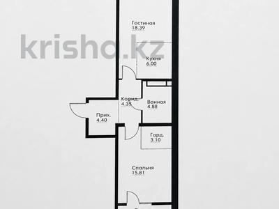 2-бөлмелі пәтер · 54 м² · 9/12 қабат, ул. Фадеева, 38г 38/1, бағасы: 28 млн ₸ в Алматы, Алатауский р-н