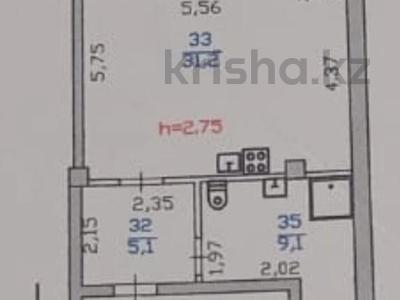 1-комнатная квартира · 47 м² · 9/10 этаж, Абая за 40 млн ₸ в Алматы, Бостандыкский р-н