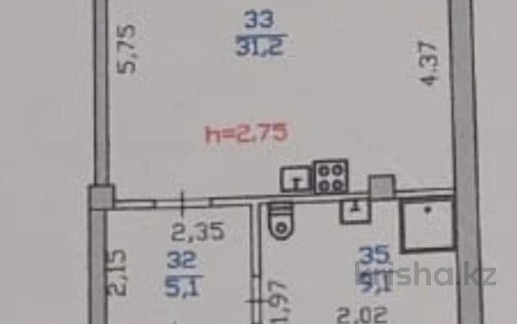 1-комнатная квартира · 47 м² · 9/10 этаж, Абая за 40 млн ₸ в Алматы, Бостандыкский р-н — фото 2