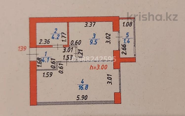 1-комнатная квартира, 36.4 м², 6/10 этаж, Культегин 13 — Магазин Мечта за 18 млн 〒 в Астане, Нура р-н — фото 2