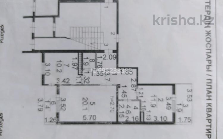 2-комнатная квартира, 65.7 м², 1/5 этаж, Пр.Сатпаева 147/2 за 15.3 млн 〒 — фото 2