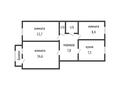 3-бөлмелі пәтер · 57 м² · 2/5 қабат, Амангельды, бағасы: 26 млн ₸ в Костанае — фото 16