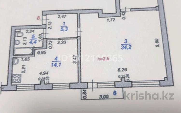 2-бөлмелі пәтер · 76 м² · 3/5 қабат, Пр.Абая 28а, бағасы: 18 млн ₸ в  — фото 2