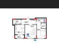 3-комнатная квартира · 78 м² · 2/9 этаж, Сагадат Нурмагамбетов 15, 16 за 65 млн ₸ в Астане, Сарайшык р-н — фото 2