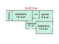 2-комнатная квартира · 52.9 м² · 1/3 этаж, Микрорайон Северный за 21.9 млн ₸ в  — фото 2