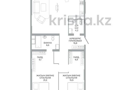 3-комнатная квартира · 121 м² · 12 этаж, Аль-Фараби 41 за ~ 114 млн ₸ в Алматы, Бостандыкский р-н