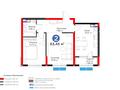 2-комнатная квартира · 64 м² · 4/12 этаж, Гажайып 5/1 — Монке би за 53 млн ₸ в Алматы, Алатауский р-н — фото 12