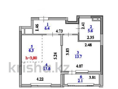 2-комнатная квартира · 50 м² · 2/14 этаж, Бухар Жырау САМАЯ НИЗКАЯ ЦЕНА ! УСПЕЙТЕ! ОКНА НА УЛИЦУ! ПОЛНОЦЕННЫЙ 2 ЭТАЖ 33/1 за 34 млн ₸ в Астане, Есильский р-н