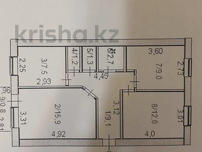 3-комнатная квартира, 60 м², 3/5 этаж, железнодорожная 93 за 12.7 млн 〒 в Кокшетау