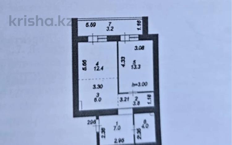 2-бөлмелі пәтер, 49.7 м², 9/12 қабат, Каршыга Ахмедьярова 2, бағасы: 17.5 млн 〒 в Астане, Алматы р-н — фото 3