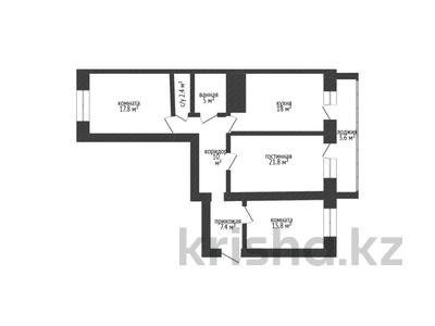 3-бөлмелі пәтер · 101.8 м² · 5/9 қабат, Аль-Фараби 20, бағасы: 65 млн ₸ в Костанае