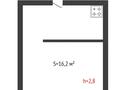 1-бөлмелі пәтер, 16.2 м², 3/3 қабат, Динмухамеда кунаева, бағасы: 2.5 млн 〒 в Актобе — фото 16