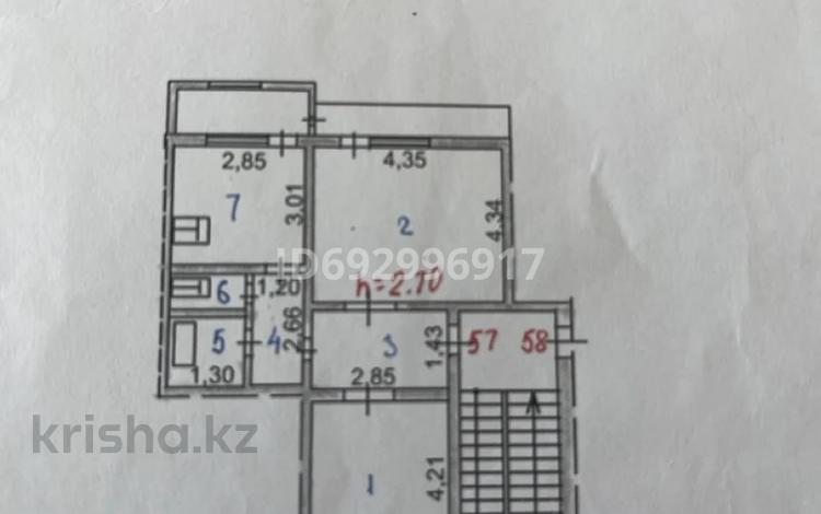 2-комнатная квартира, 50 м², 5/5 этаж, Абая 87 — СамадиМарт за 16.5 млн 〒 в Жезказгане — фото 2