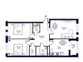 3-бөлмелі пәтер · 90 м² · 8/9 қабат, ул. Ильяса Омарова 27/1, бағасы: 62.5 млн ₸ в Астане, Есильский р-н — фото 11