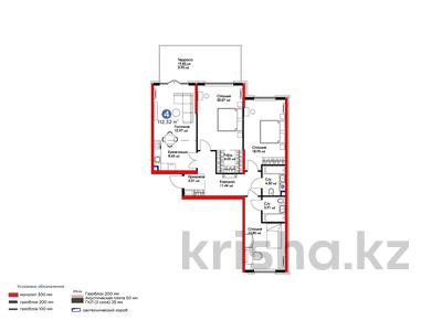 4-комнатная квартира, 112.32 м², 1 этаж, К. Толеметова 64 за ~ 46.5 млн 〒 в Шымкенте, Абайский р-н