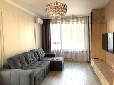 2-комнатная квартира · 55.5 м² · 11/13 этаж, Кармысова за 78 млн ₸ в Алматы, Медеуский р-н