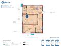 2-комнатная квартира · 77 м² · 5/12 этаж, А. Бокейхан 48 за 56 млн ₸ в Астане, Есильский р-н — фото 2