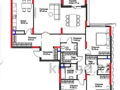 5-бөлмелі пәтер · 160 м² · 12 қабат, Турар Рыскулов — ВЫСОТА ПОТОЛКА -3.3м. BINOM. БИЗНЕС КЛАСС, бағасы: 125 млн ₸ в Астане, Есильский р-н