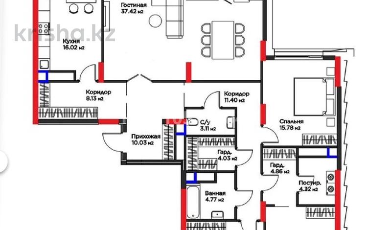 5-комнатная квартира · 160 м² · 12 этаж, Турар Рыскулов — ВЫСОТА ПОТОЛКА -3.3м. BINOM. БИЗНЕС КЛАСС за 125 млн ₸ в Астане, Есильский р-н — фото 3