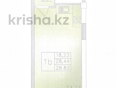 1-бөлмелі пәтер, 28.83 м², 15/17 қабат, Ауэзова 2А, бағасы: 17.9 млн 〒 в Алматы, Алмалинский р-н