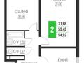 2-комнатная квартира · 55.7 м² · 2/12 этаж, мкр Аккент, Омарова 1 за ~ 25.9 млн ₸ в Алматы, Алатауский р-н