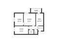 3-комнатная квартира · 63 м² · 2/6 этаж, Микрорайон Береке 47 за 32.5 млн ₸ в Костанае — фото 24