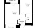 2-бөлмелі пәтер · 56 м² · 15/20 қабат, Туран 41/1 — Туран-Сагынак, бағасы: 55.6 млн ₸ в Астане, Есильский р-н — фото 6