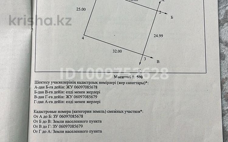 Участок · 8 соток, мкр Шайкорык, Мкр карасу за 4 млн ₸ в Таразе — фото 2