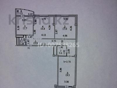 3-комнатная квартира · 89.7 м² · 4/9 этаж, Е-15 9/2 за 47 млн 〒 в Астане, Нура р-н