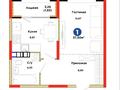 1-бөлмелі пәтер · 36.83 м² · 1/6 қабат, мкр Кайрат, бағасы: 26.5 млн ₸ в Алматы, Турксибский р-н