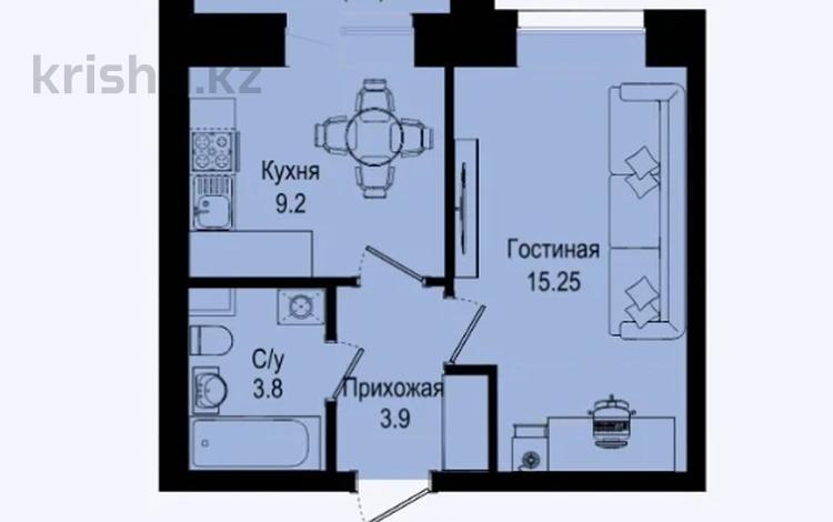 1-комнатная квартира · 34 м² · 7/9 этаж, Розы Баглановой 23Б за 19 млн ₸ в Астане, Нура р-н — фото 3