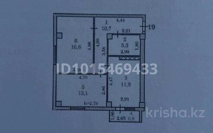 2-бөлмелі пәтер · 58.4 м² · 4/9 қабат, мкр Шымсити, Байдибек Би 225 — Кадыргали Жалайыры и Байдибек Би, Тойхана "Royal Rose", бағасы: 25 млн ₸ в Шымкенте, Абайский р-н — фото 2