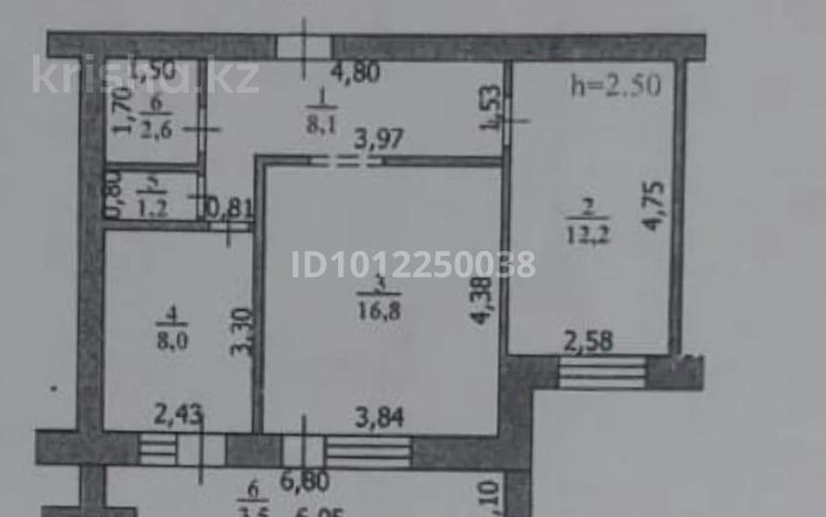 2-бөлмелі пәтер · 52 м² · 8/9 қабат, мкр Омега, Захарова 3, бағасы: 16 млн ₸ в Уральске — фото 14