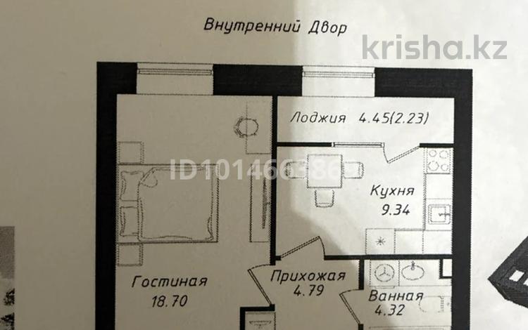 1-комнатная квартира · 39.38 м² · 10/12 этаж, Мухамедханова 43 — Айтматова Мухамедханова за 21.5 млн ₸ в Астане, Нура р-н — фото 6