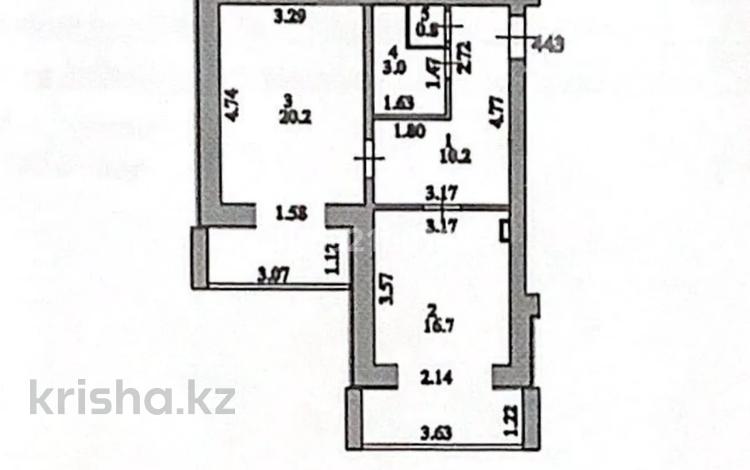 1-комнатная квартира, 50 м², 3/5 этаж, мкр Пригородный, Арнасай 7Б за 18.5 млн 〒 в Астане, Есильский р-н — фото 2