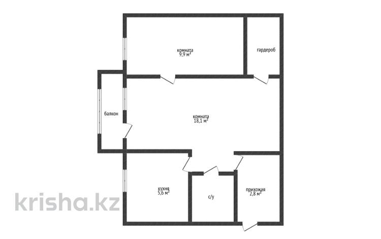 2-комнатная квартира · 42 м² · 4 этаж, Космонавтов 11 за 8.5 млн ₸ в Рудном — фото 2