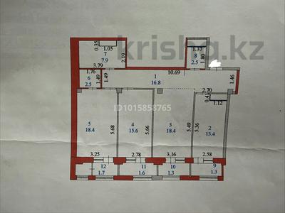 3-комнатная квартира · 101.3 м² · 4/6 этаж, Кабанбай батыра 60/15 за ~ 73 млн ₸ в Астане, Есильский р-н