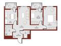 3-комнатная квартира · 68.4 м², ул. Катта Дархан и Аккурганская за ~ 31 млн ₸ в Ташкенте — фото 3