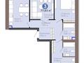 3-комнатная квартира · 78 м² · 9/9 этаж, Е 909 29 за 39 млн ₸ в Астане, Нура р-н