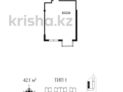 1-комнатная квартира · 42.1 м² · 7/7 этаж, улица Талдыарал, дом 19 19 за 23.8 млн ₸ в Алматы, Алатауский р-н
