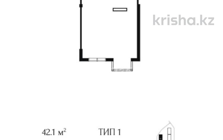 1-комнатная квартира · 42.1 м² · 7/7 этаж, улица Талдыарал, дом 19 19 за 23.8 млн ₸ в Алматы, Алатауский р-н — фото 2