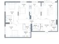 4-комнатная квартира · 155.7 м² · 2/3 этаж, мкр Мирас 33блокД за ~ 238.2 млн ₸ в Алматы, Бостандыкский р-н